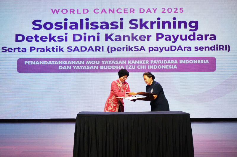 Tingkatkan Kesadaran Pencegahan Kanker Payudara, Tzu Chi Indonesia dan YKPI Tandatangani MoU