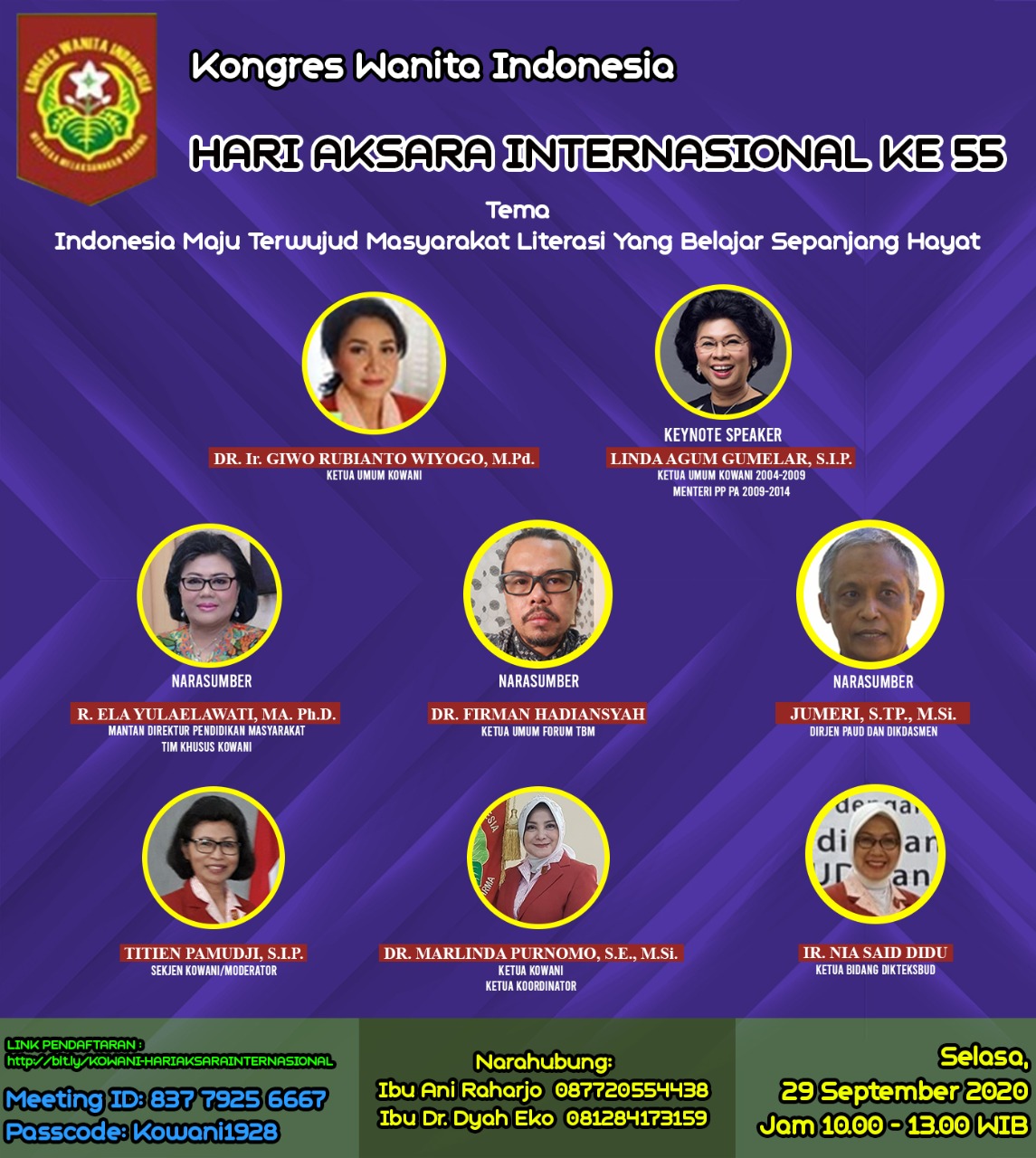 Kowani: Hari Aksara Internasional ke-55