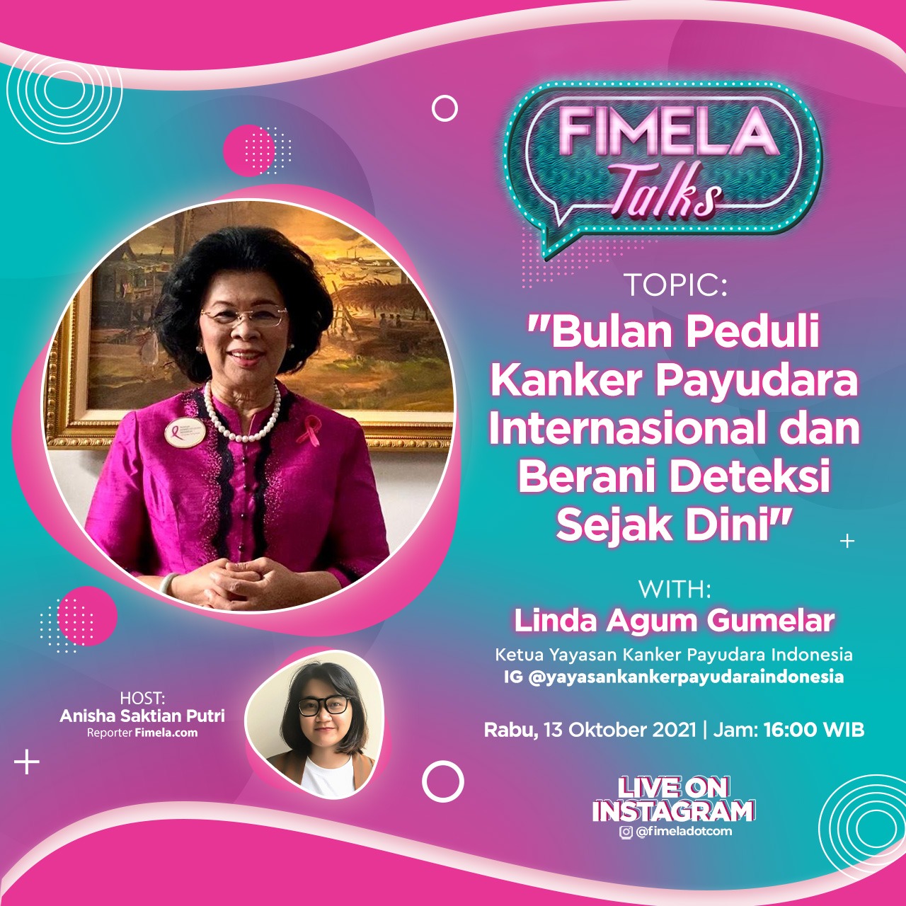 Fimela Talks: Bulan Peduli Kanker Payudara Internasional dan Berani Deteksi Sejak Dini
