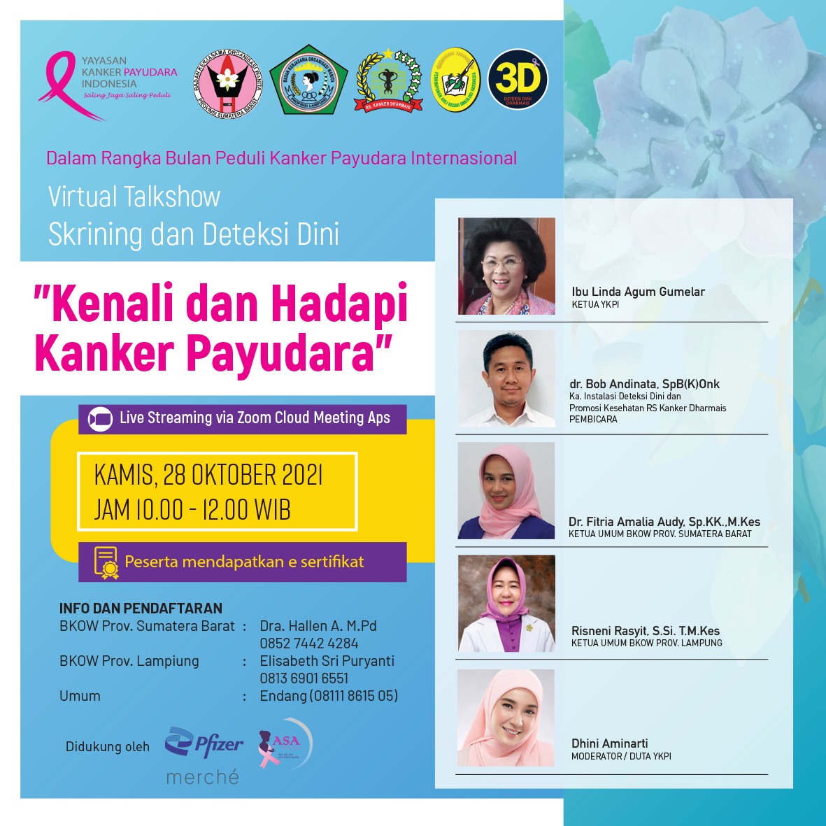 Virtual Talkshow: Kenali dan Hadapi Kanker Payudara