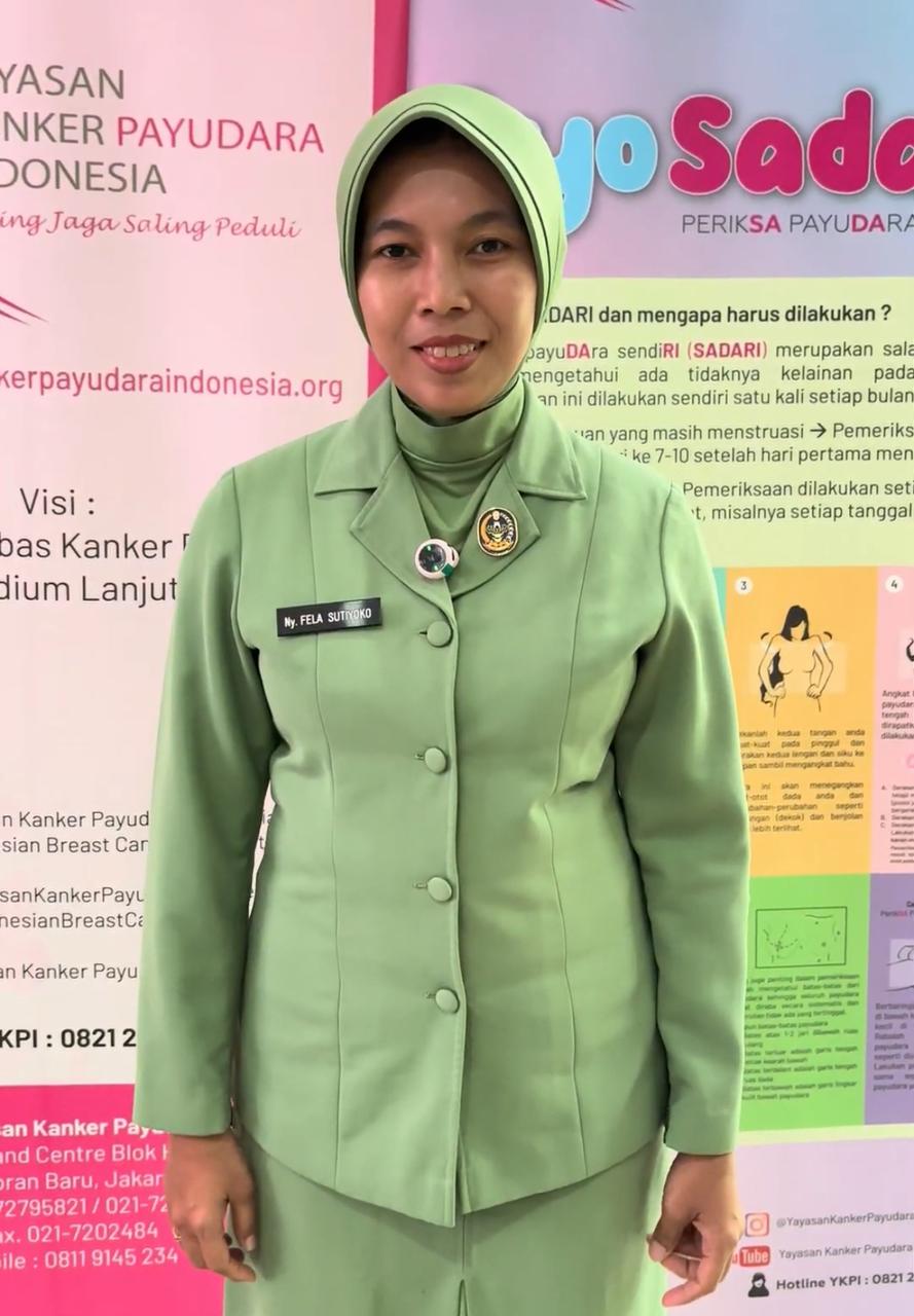 Ibu Fela Sutiyoko : “ Dari Kegiatan Ini Saya Mendapat Banyak Ilmu tentang Penyakit Kanker Payudara “ 