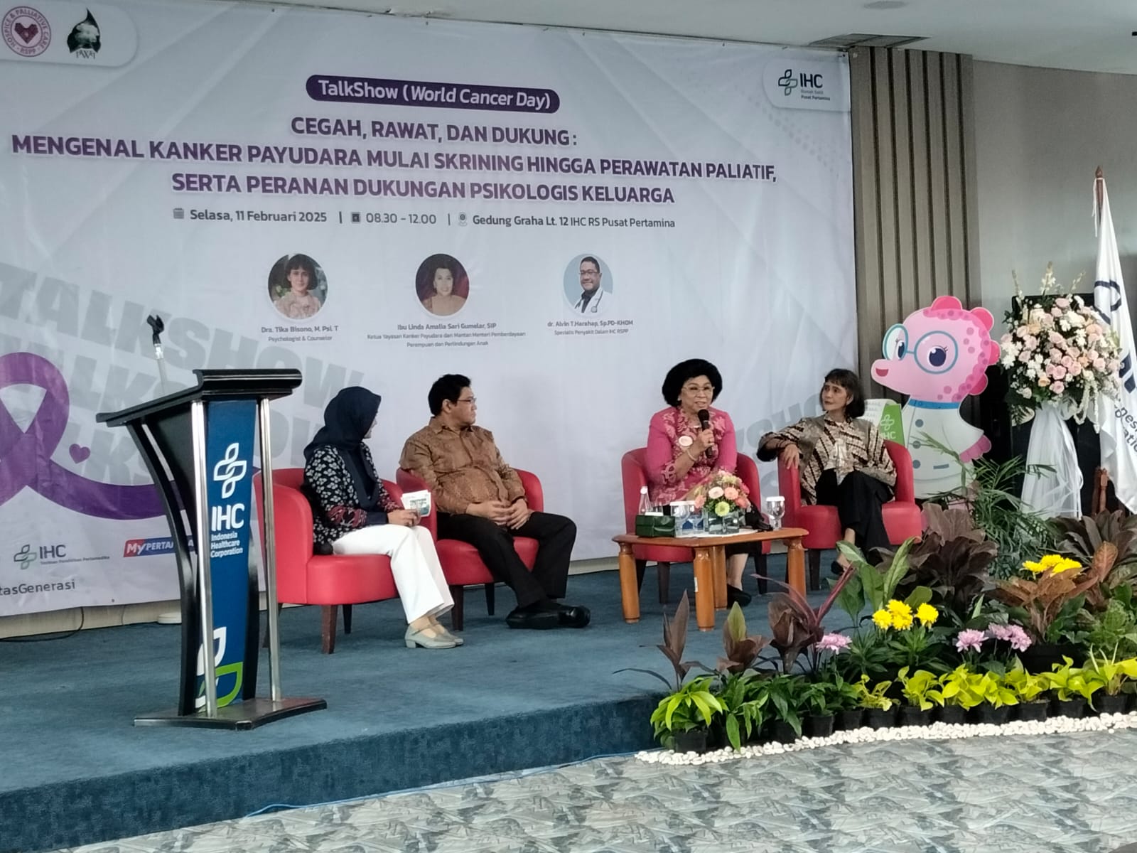 Talkshow Mengenal Lebih Dalam Tentang Kanker Payudara dan Peranan Dukungan Psikologis Keluarga