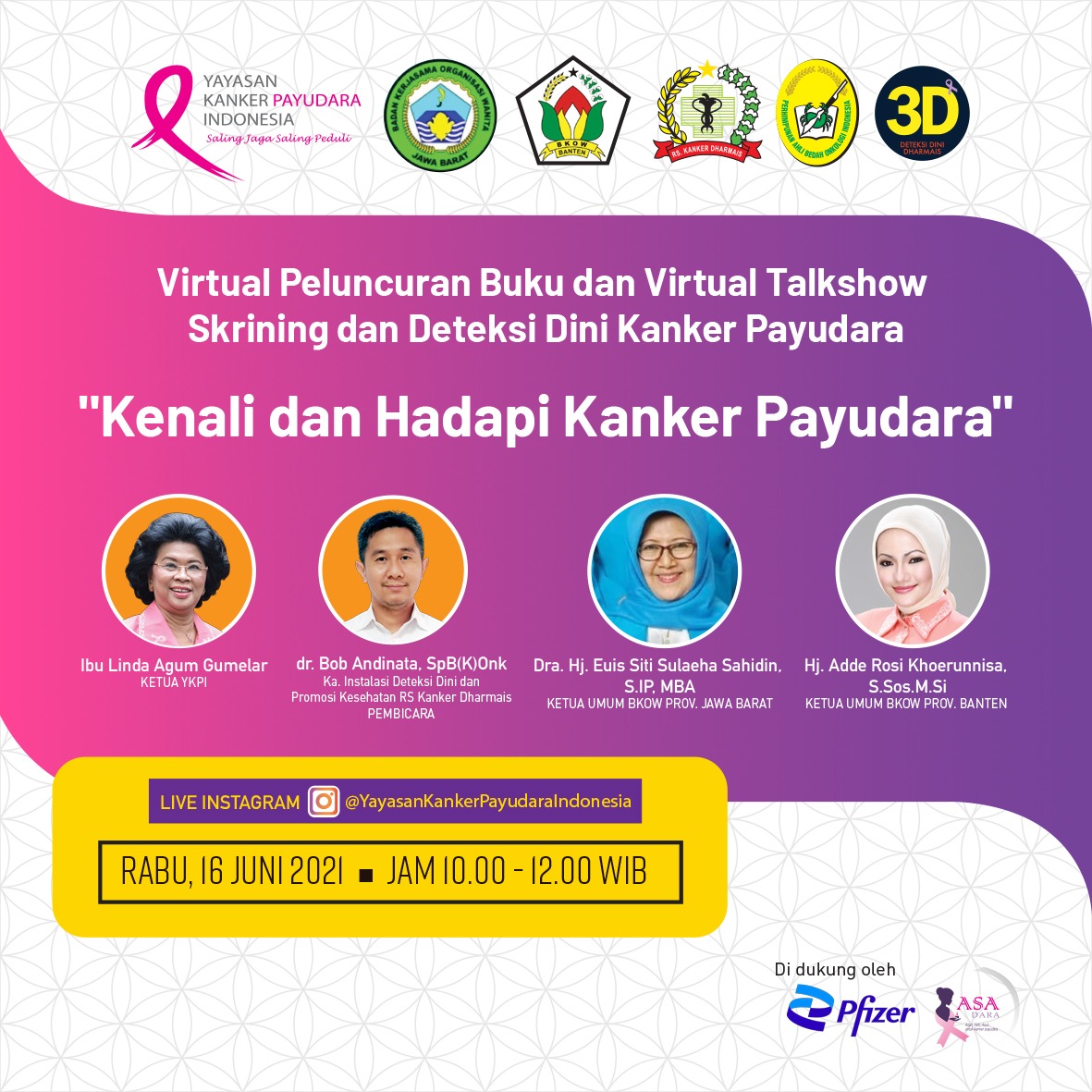 Virtual Talkshow: Kenali dan Hadapi Kanker Payudara