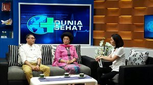 4 Oktober 2017, pukul 11.00, Ibu Linda Agum Gumelar dan dr Walta LIVE di DAAI TV dalam acara DUNIA SEHAT.