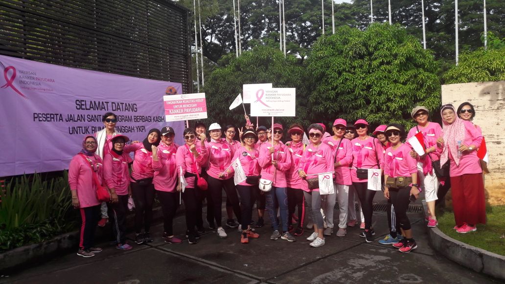 Dalam rangka Hari Kanker Dunia, YAYASAN KANKER PAYUDARA INDONESIA ( YKPI ) mengadakan  acara  Jalan santai program berbagi kasih untuk Rumah Singgah YKPI, Minggu, 25 Febuari 2018,  di Qi Lounge, Lagoon Tower Sultan Hotel