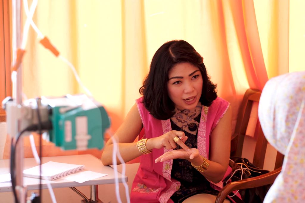 Pita Pink Survivors dan Warriors (PPSW) YKPI,  Selasa 27 Maret 2018 mengadakan pendampingan kepada para pasien kanker payudara di RSK Dharmais