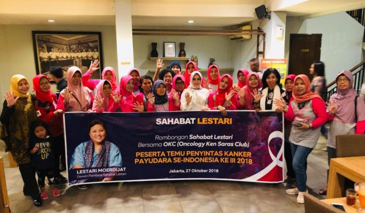 Lestari Moerdijat Berangkatkan Puluhan Penyintas Kanker Payudara ke Jakarta